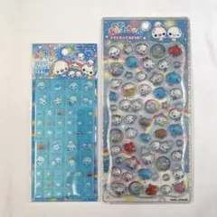 ぷくぷくあわわちゃん プチドロップステッカー ドロップブロックシール 2枚 新品