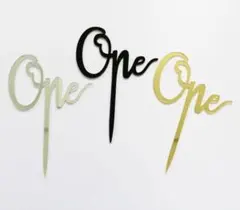 ケーキトッパー one 一歳　誕生日　バースデー　飾り　装飾　お祝い　飾りつけ