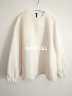 MACPHEE TOMORROWLAND　長袖ニット　ホワイト