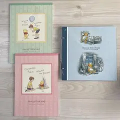 プーさん　ファックスレターパッド2点＋アルバム