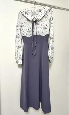 apres jour 花柄ドッキングワンピース