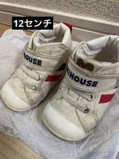 MIKIHOUSE キッズスニーカー ホワイト/レッド/ネイビー