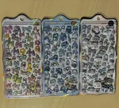 【正規品】ちゅるきら オーロラ ボンボンドロップシール　 3枚セット