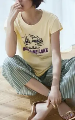 美品▲TICCA ティッカ//ブルーストライプ スキッパー　ロングシャツ 大人気】TICCA ティッカ シャツワンピース ブルー ストライプ 美