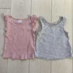 baby GAP/OLD NAVYタンクトップ 2枚セット 12-18ヶ月