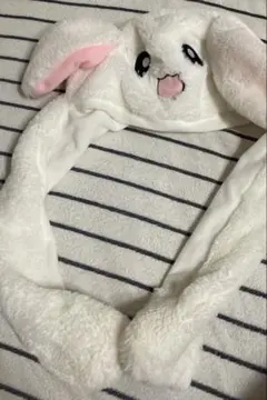 うさぎ 耳が動く 帽子 被り物