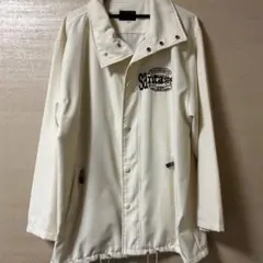 Santa Sports ナイロンジャケット ブルゾン ホワイト レトロ 古着