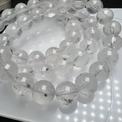 パイライトインクォーツ 11mm 1連分 ブレスレット2本セット