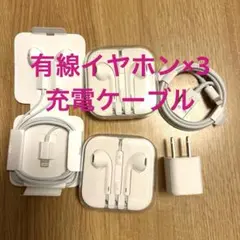 Apple 純正　iPhone用　イヤフォンセット　新品未使用　充電ケーブル