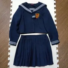 セーラー服Mサイズ ２上下セット(ネイビー、白) コスプレ衣装のサムネイル