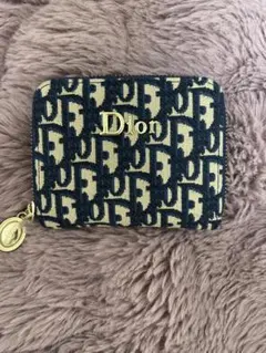 Diorコインケース ネイビー ベージュ ノベルティー