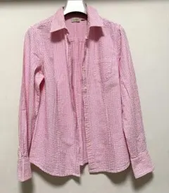 美品✨ラルフローレン 現行QRタグ ストライプリネンシャツ リラックス