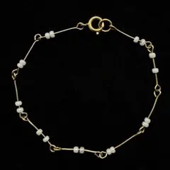 334遺品整理品　ブレスレット　パール？　真珠？　ビーズ？　メッキ？　ゴールド？