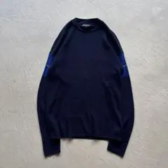 00s emporio armani navy cotton knit ニットのサムネイル