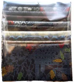 大島紬 はぎれ 10枚セット 正絹　No13-C 「おまけ付き」