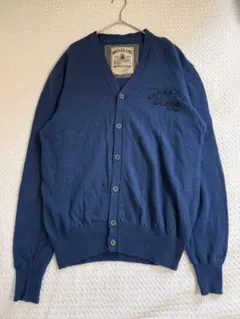 Replay カーディガン古着　ウール86% 良質ニット 刺繍ロゴのサムネイル