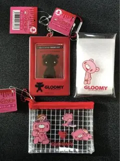 新品❇︎グルーミー カードケース, カラビナ付きクリアケース,ミニポーチ 3点