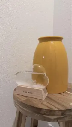 IKEA 花瓶 イエロー 陶器製 フラワーベースのサムネイル