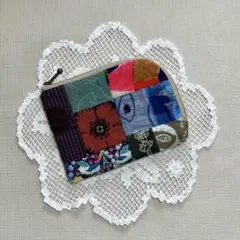 ミナペルホネン ハンドメイド　パッチワーク×tambourine L字ポーチ