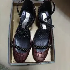 ペピータドロオープントゥアンクルベルトハイヒール