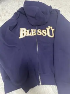 BLESSÜ ジップアップパーカー ネイビー
