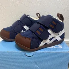 ASICS ベビーシューズ ネイビー S