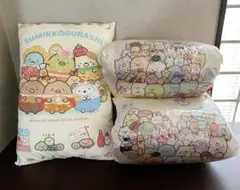すみっコぐらしクッション3個セット　10周年記念クッションXL、特大クッション