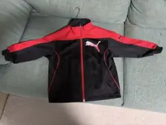 Puma ジップアップジャケット 黒 赤