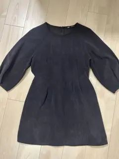 【ZARA】美品　コーデュロイ　ワンピース　ミニ丈