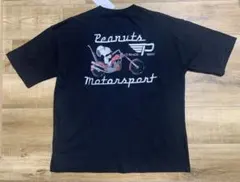 新品 PEANUTS スヌーピー バイク　Tシャツ ブラック M