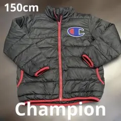 Champion キルティングジャケット 黒 赤 150cm キッズ 子供ダウン