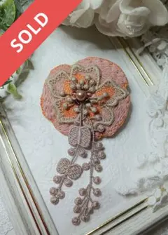 ☆ハンドメイド☆ミナペルホネン※ブローチ&コサージュ　バッグチャームにも♡