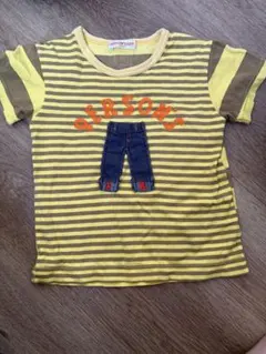PERSON'S KIDS ボーダーTシャツ 刺繍 デニムモチーフのサムネイル