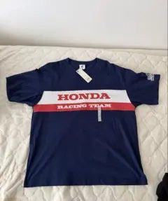 GU×HONDA ロゴ入り Tシャツ ネイビー　XL