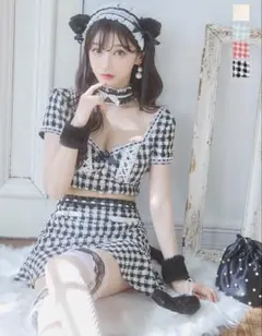 JEWELS キャットツイード セットアップ ブラック 猫 ハロウィンのサムネイル