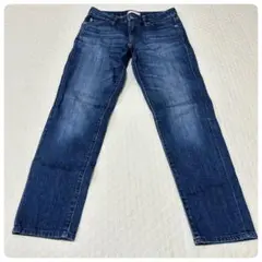 【美品】ユニクロ カイハラ スリムボーイフレンドジーンズ 濃紺 22 小柄