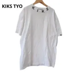 【希少XL】KIKS TYO ネックロゴ Tシャツ ホワイト ストリート 東京のサムネイル