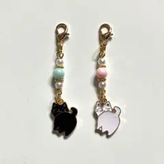 猫チャーム　2個セット