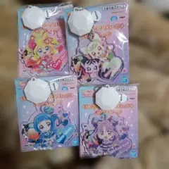 葵*◎様 キミとアイドルプリキュア 光るストラップ 4種 コンプセット