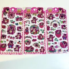 ２４時間以内発送　３枚セット　ロッツォ　アクリルシール　ぷくぷくシール　3D