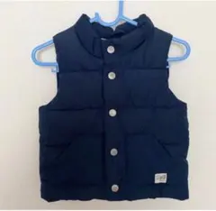 H&M 中綿ベスト ネイビー 6-9M
