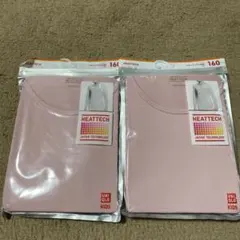 UNIQLO HEATTECH 長袖アンダーシャツ のピンク 2枚セット
