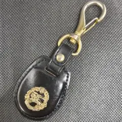 新品 FBI バッジ レザーケース レプリカ クリップ チェーン付 嵌込型