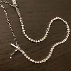 クーキャット様喜平ネックレス プラチナ 6面 ダブル 30.7g 50.8cm 