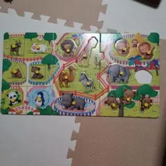 動物パズル 木製 幼児向け