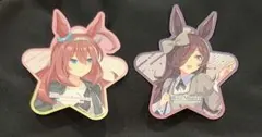 匿名配送】ウマ娘 ららぽーと 缶バッジ ミホノブルボン ライスシャワー