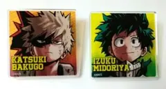 ヒロアカ アクリルバッジ コレクション 爆豪 緑谷