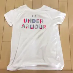 【未使用】UNDER ARMOUR ホワイト Tシャツ YLG