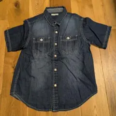 デニム 半袖シャツ 120
