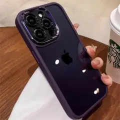 高品質！　iPhone 11 pro　金属カメラカバー　耐衝撃　パープル04